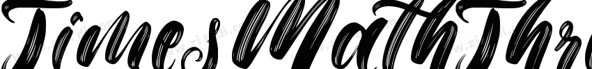 TimesMathThreeBQ Ita字体转换